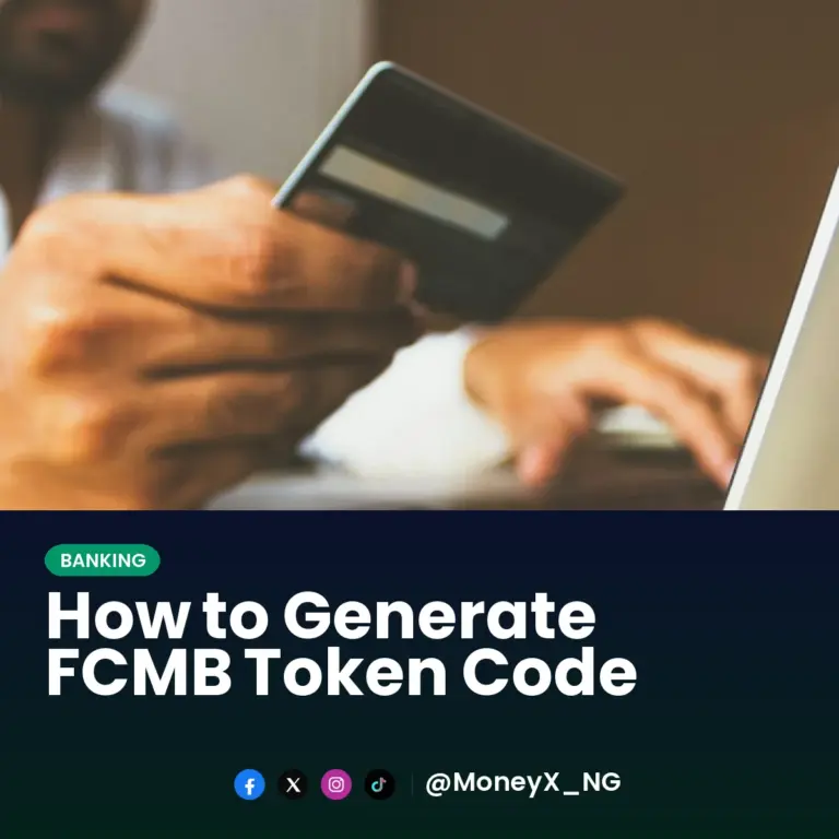 How to Generate FCMB Token Code